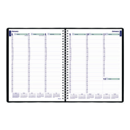 Plan And Link Weekly Appointment Planner, 11" X 9.06", Black Cover, 12-month (jan To Dec): 2025