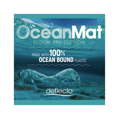 Oceanmat Hard Floor Chair Mat, 45 X 53, Lipped, Clear