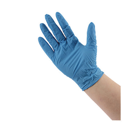 Disposable Powder-free Nitrile Gloves, Small, Blue, 5 Mil, 100/box