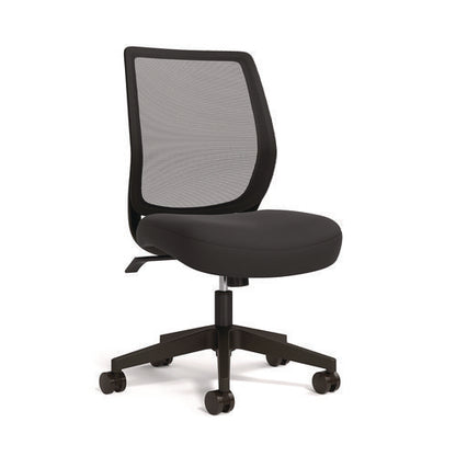 Wessex Ergonomic Fabric Mesh Swivel Task Chair, Supports Up To 275 Lbs, 17.09 To 20.83 Seat Height, Black Seat/back/base