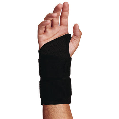 Proflex 4015 Wrist Brace Support With Double Strap, X-large, Fits Right Hand, Black