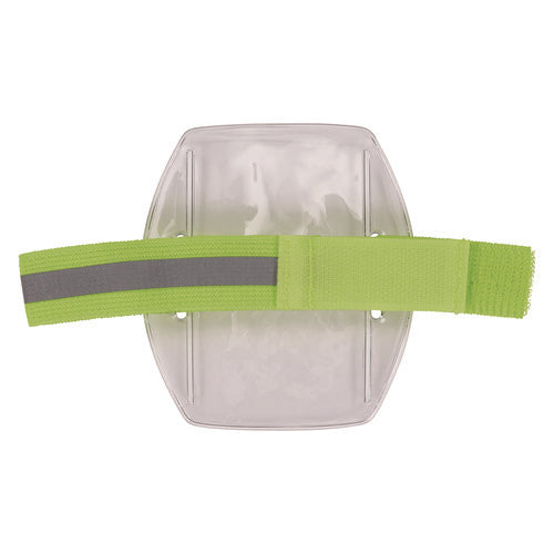 Squids 3388 Wrist Id/badge Holder, Vertical, Hi-vis Lime, 3.5 X 5.5 Holder, 2.75 X 3.75 Insert