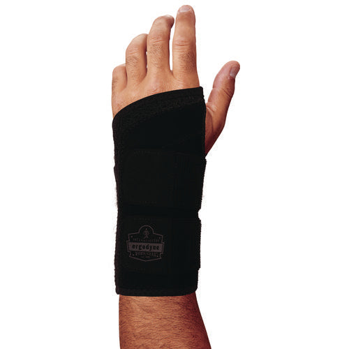 Proflex 4015 Wrist Brace Support With Double Strap, Medium, Fits Left Hand, Black