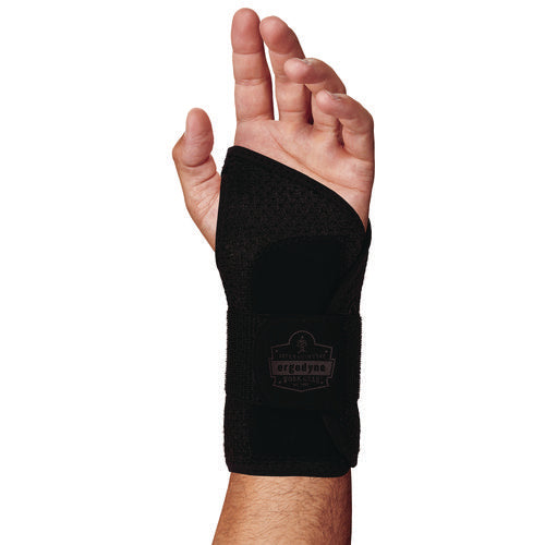 Proflex 4005 Wrist Brace Support With Single Strap, Small, Fits Left Hand, Black