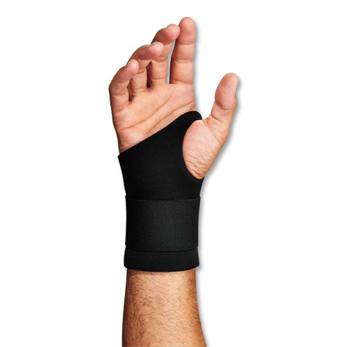 Proflex 670 Ambidextrous Single Strap Wrist Support, X-large, Fits Left/right Hand, Black