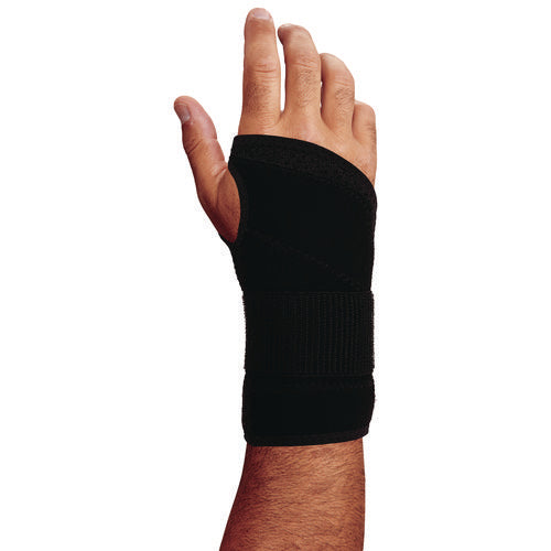 Proflex 4005 Wrist Brace Support With Single Strap, X-large, Fits Right Hand, Black