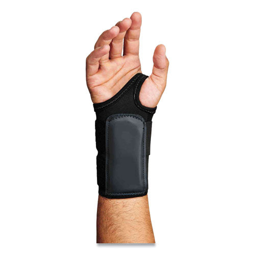 Proflex 4010 Double Strap Wrist Support, Large, Fits Right Hand, Black