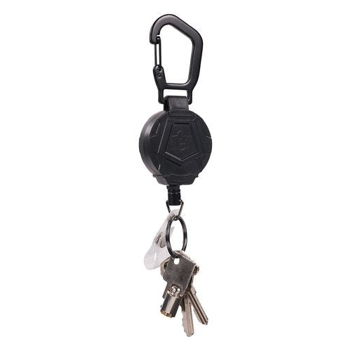 Squids 3391 Id/badge Reel, Extends 32", Black