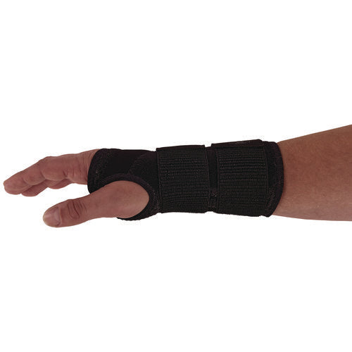 Proflex 4015 Wrist Brace Support With Double Strap, Large, Fits Right Hand, Black