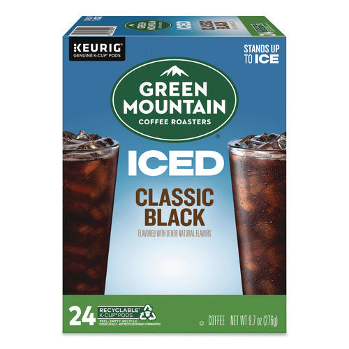 Classic Black Brew Over Ice Coffee K-cups, 0.4 Oz, 24/box