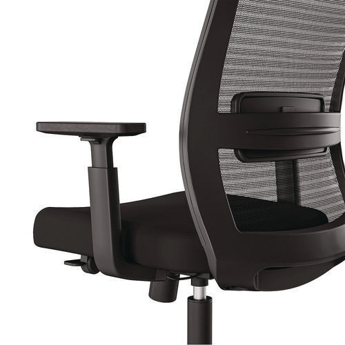 Ashdale Ergonomic Fabric Swivel Task Chair, Supports Up To 275 Lb, 18.15 To 21.89 Seat Height, Black Seat/back, Black Base