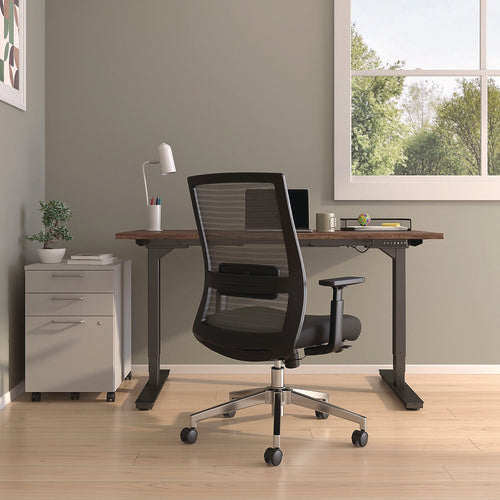 Ashdale Ergonomic Fabric Swivel Task Chair, Supports Up To 275 Lb, 18.15 To 21.89 Seat Height, Black Seat/back, Black Base