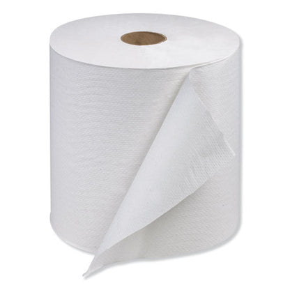 Hardwound Roll Towel, 1-ply, 7.88" X 1,000 Ft, White, 6 Rolls/carton
